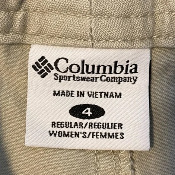 NWT Columbia Sz 4 Treacherous Tour Pant 100% Cotton Beige #289 - Picture 7 of 10